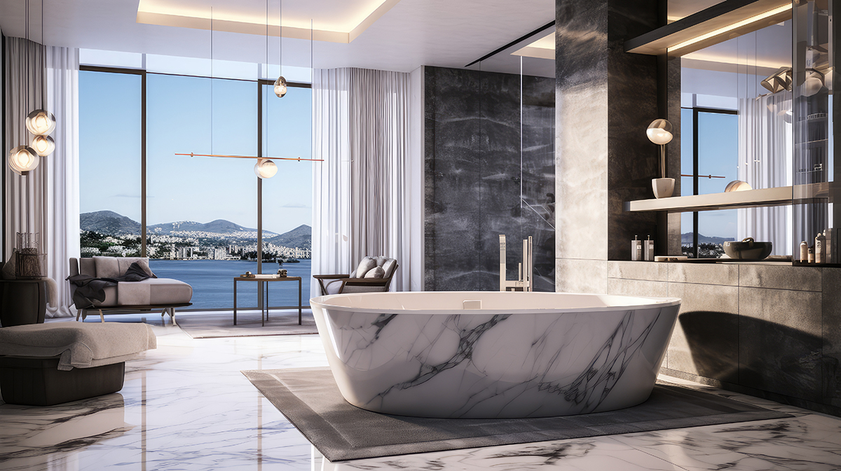Marble bathroom copy Marble bathroom restoration